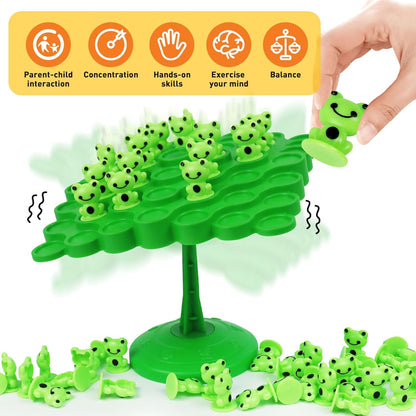 Frog Balance Tree Game for Kids – Fun Educational Toy with Dice | Family Board Game 3+