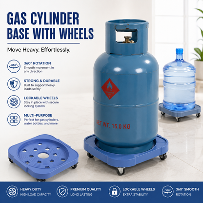 Gas Cylinder Base With Wheels