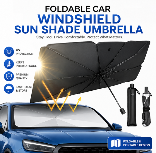 Foldable Car Windshield Sun Shade Umbrella