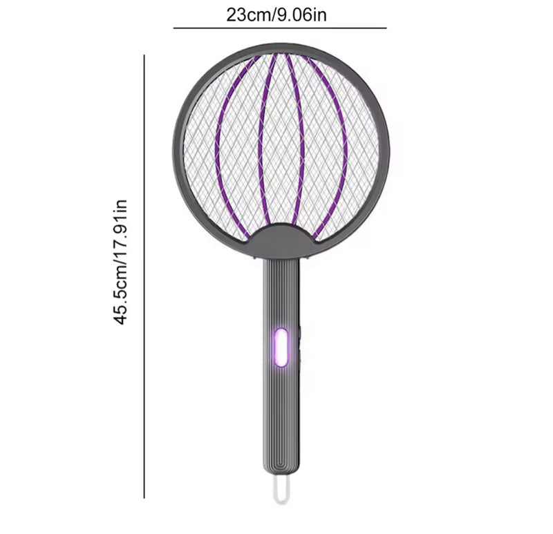 3-in-1 Rechargeable Electric Mosquito Killer Racket