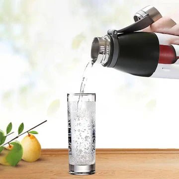 800ml Stainless Steel Vacuum Flask – Hot & Cold Water Bottle | Insulated Thermos for Gym, Office & Travel - Saadiq.pk