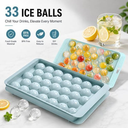 33 Ball Ice Cube Tray – Round Ice Mold with Easy Release Design