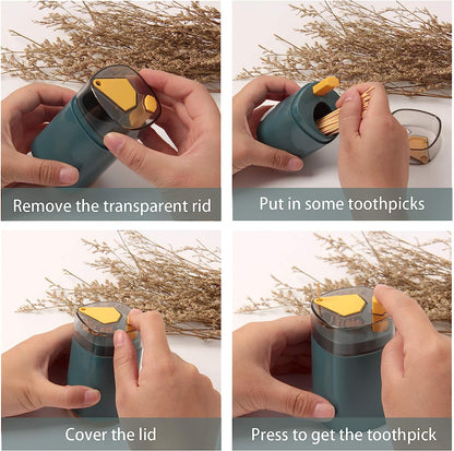 Push & Up Toothpicks Holder – Kitchen & Dining Toothpick Dispenser