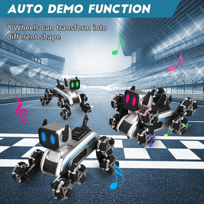 Smart RC Robot Toy with Dual Control Mode – Gesture Sensor & Remote Control
