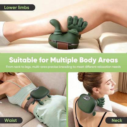 Rechargeable Neck & Shoulder Massager with Heat – Deep Kneading & 3 Massage Modes