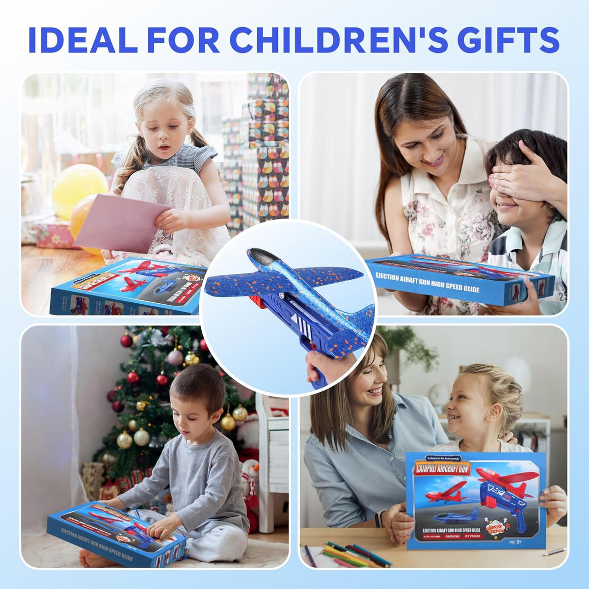 Airplane Launcher Gun for Kids - Foam Glider Airplane Launcher Gun for Kids