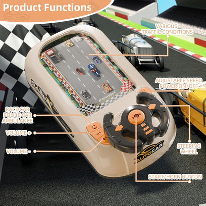 Kids Steering Wheel Driving Simulator Toy | Racing Game with Sounds & Lights