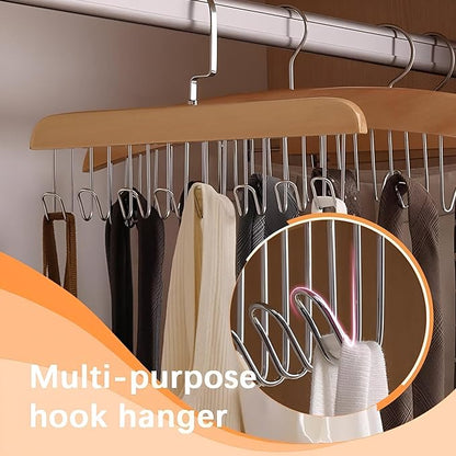 Multi Hook Wall Mount Hanger – Space-Saving Clothes & Accessories Rack