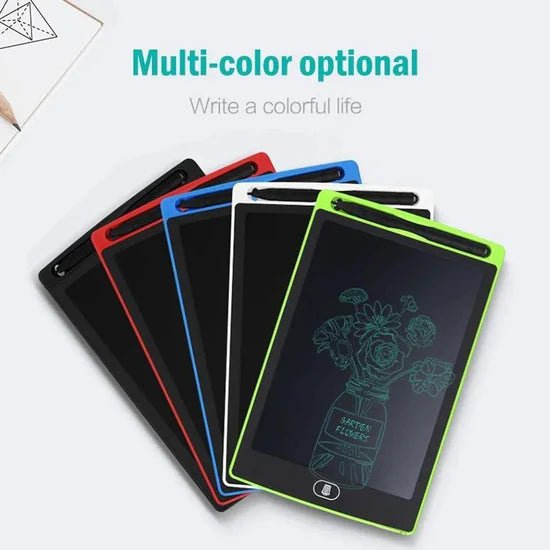 8.5 Inch LCD Writing Tablet for Kids – Multicolor Screen Reusable Digital Drawing - Saadiq.pk