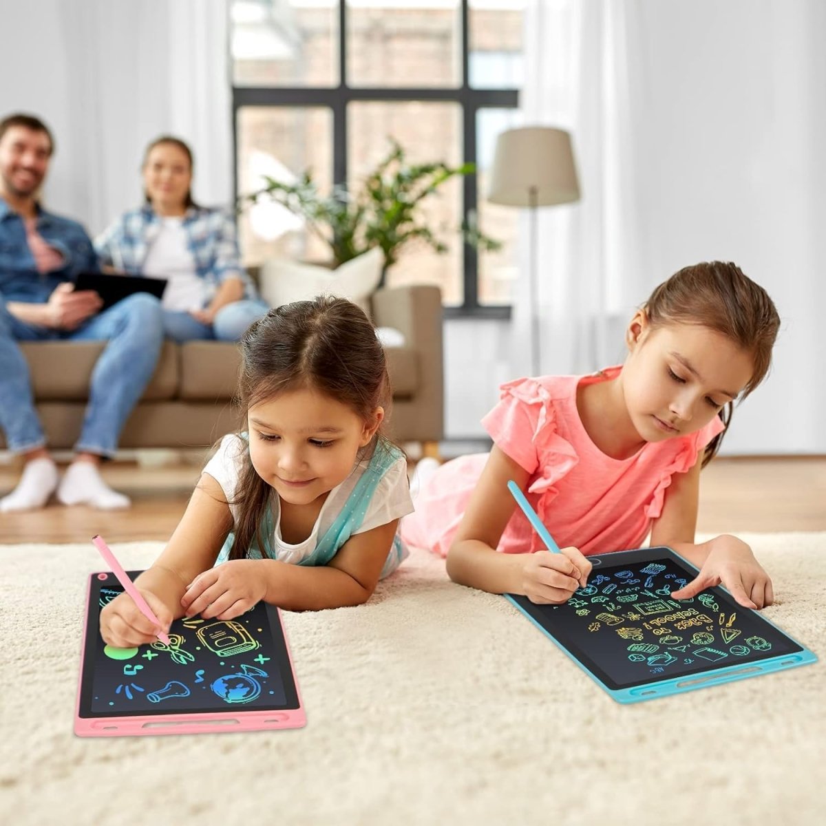 8.5 Inch LCD Writing Tablet for Kids – Multicolor Screen Reusable Digital Drawing - Saadiq.pk