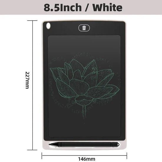 8.5 Inch LCD Writing Tablet for Kids – Multicolor Screen Reusable Digital Drawing - Saadiq.pk