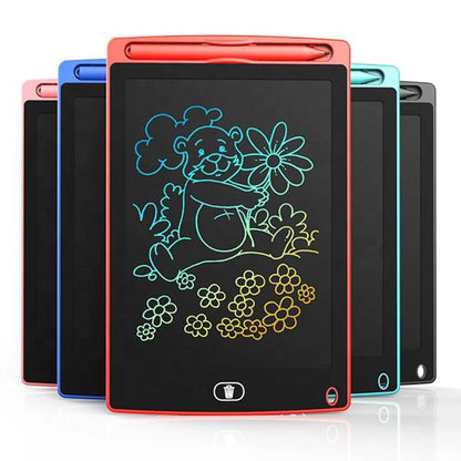 8.5 Inch LCD Writing Tablet for Kids – Multicolor Screen Reusable Digital Drawing - Saadiq.pk