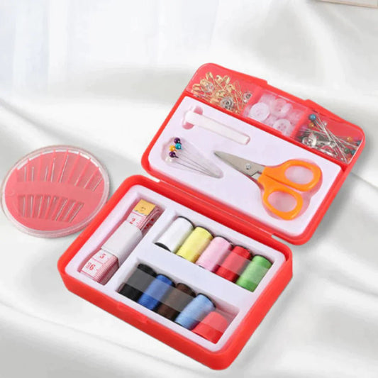 85 Pcs Sewing Tool Kit – Portable Needle & Thread Set with Scissors, Pins, Buttons & Accessories - Saadiq.pk