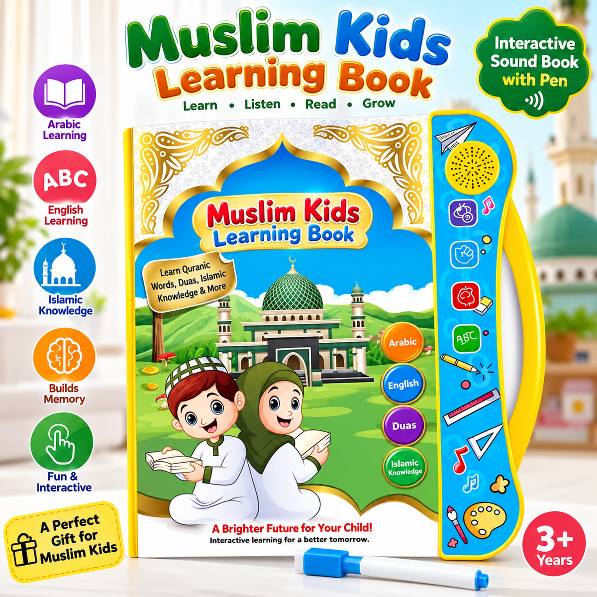 Muslim Kids Interactive Learning Book with Sound Pen