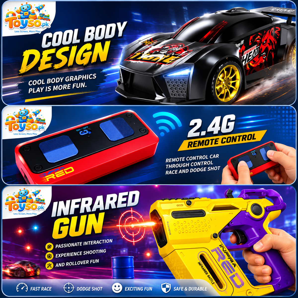 Infrared Laser RC Racing Car