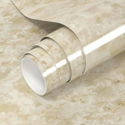 Self-Adhesive Marble Sheet – Oil & Heat Resistant Kitchen Wallpaper