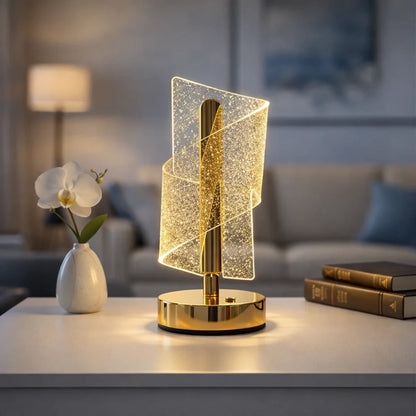 Spiral design table lamp - Saadiq.pk