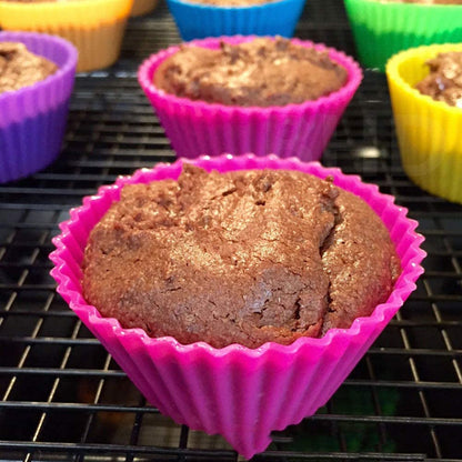 6 Pcs Silicone Cup Cake Mold – Baking Made Easy