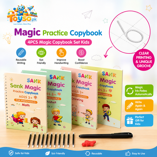 4PCS Magic Copybook Set Kids