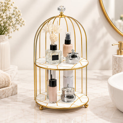 2-Tier Golden Vanity Organizer