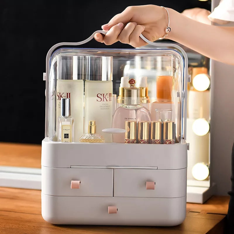 Clear makeup organizer with drawers - Saadiq.pk