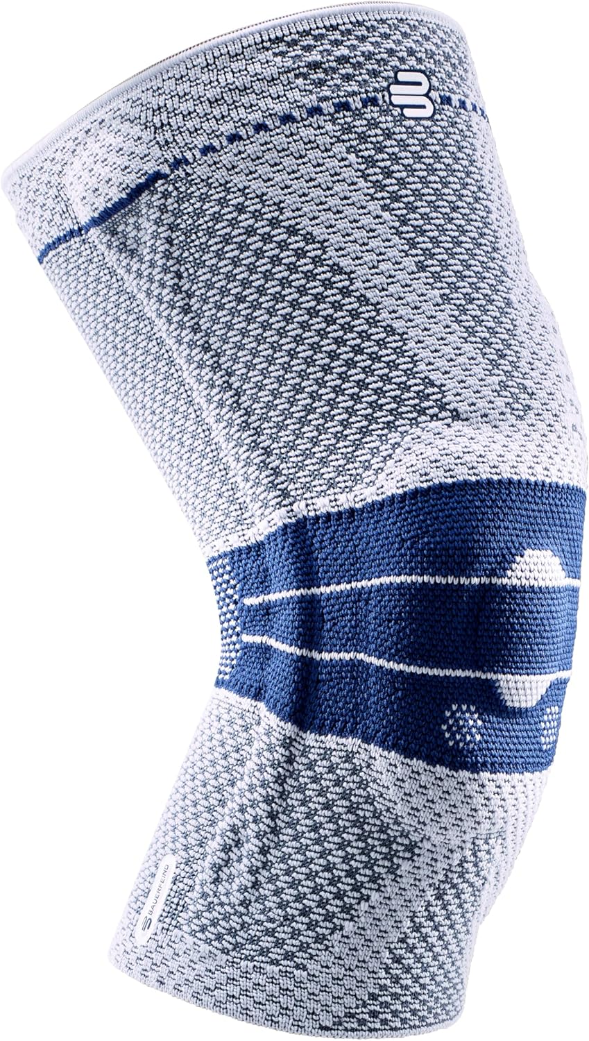 Knee Brace Compression Sleeve with Silicone Gel Spring Support