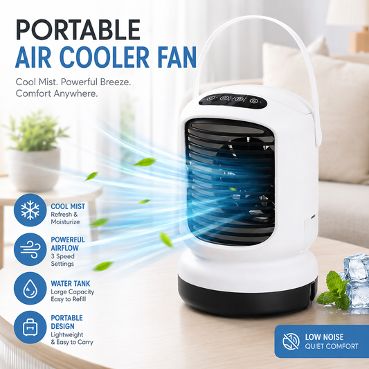 Portable Air Cooler Fan – USB Powered Mist Fan
