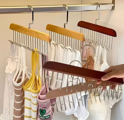 Multi Hook Wall Mount Hanger – Space-Saving Clothes & Accessories Rack
