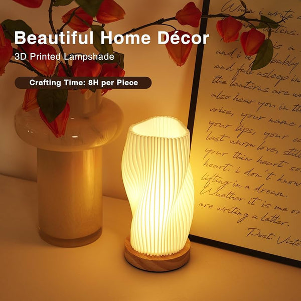 LED Vase Lamp – Decorative Night Table Light