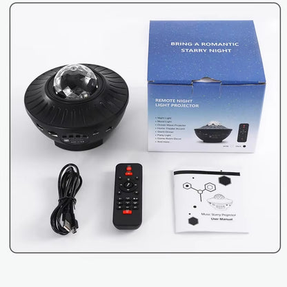 LED Star Ocean Wave Projector – Night Light with Galaxy & Ocean Effects