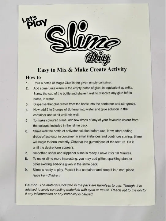Let’s Play DIY Stretchy Slime Kit – Make Your Own Fun, Safe & Colorful Slime for Kids