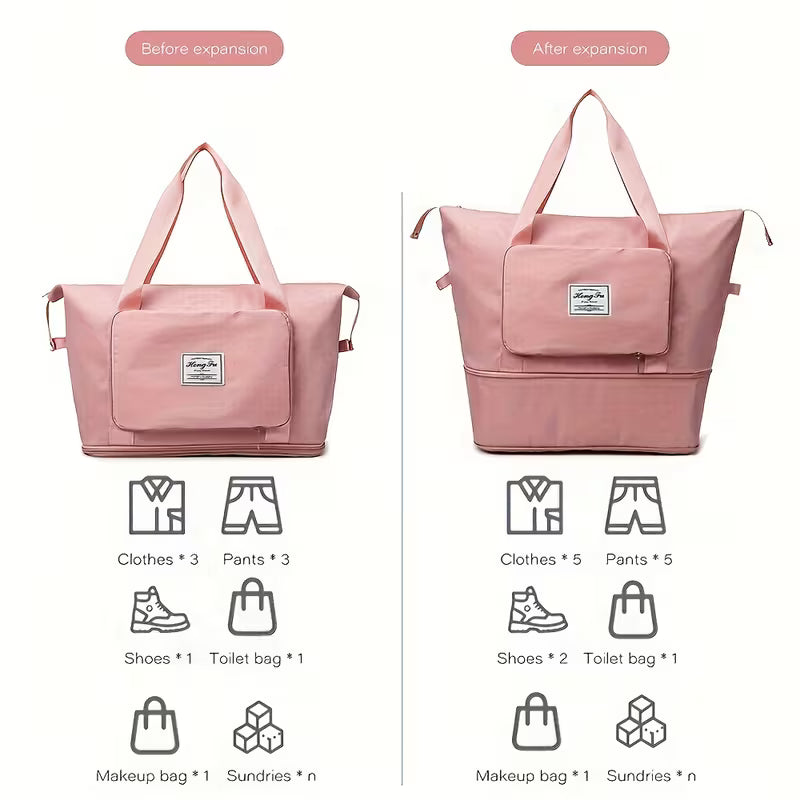 Expandable travel duffel bag with luggage strap - buy in Pakistan