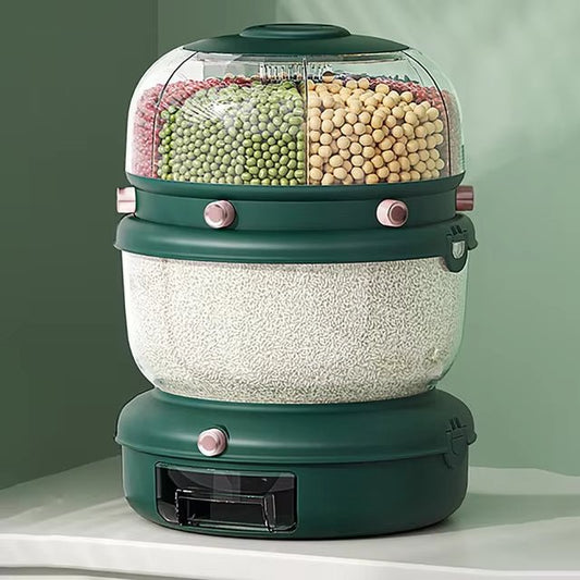 9KG Double Layer 360° Rotating Storage Organizer – Kitchen & Home Essentials - Saadiq.pk