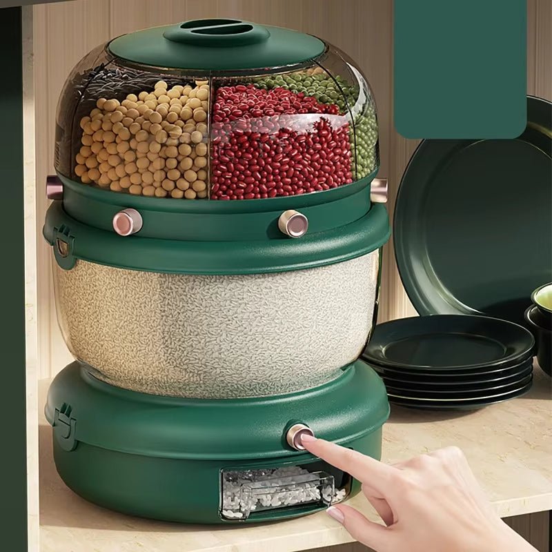 9KG Double Layer 360° Rotating Storage Organizer – Kitchen & Home Essentials - Saadiq.pk