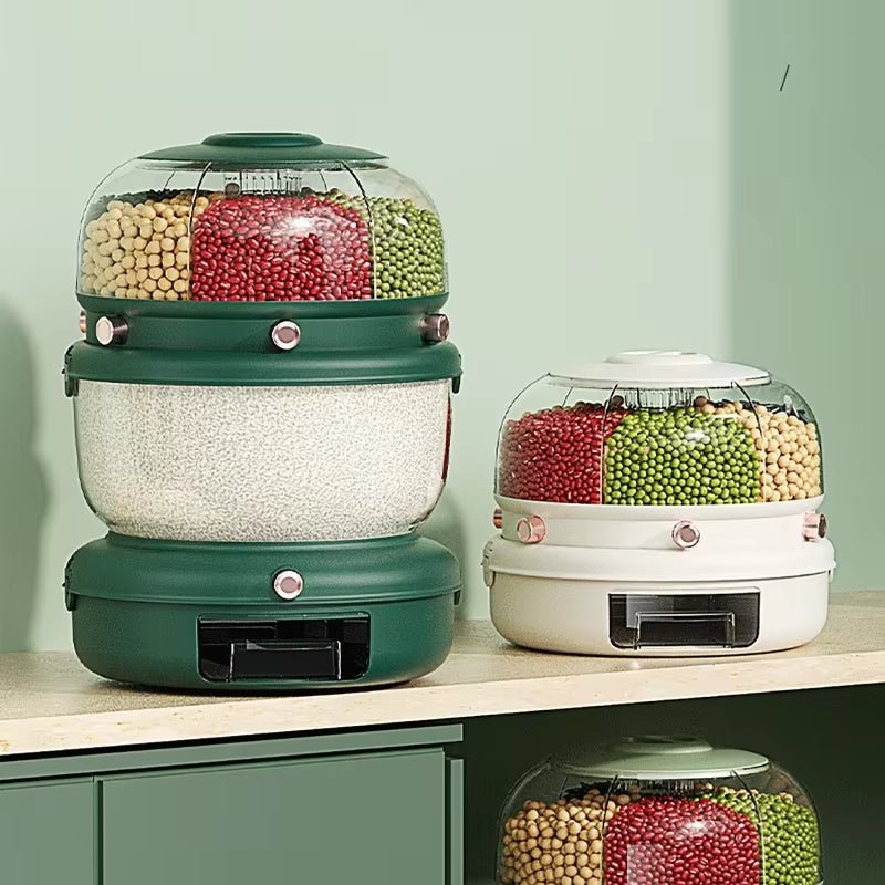 9KG Double Layer 360° Rotating Storage Organizer – Kitchen & Home Essentials - Saadiq.pk