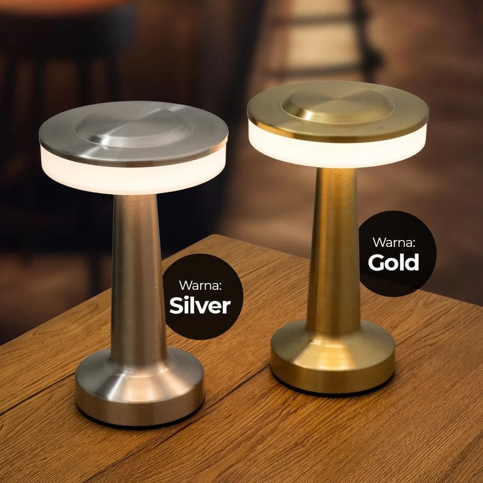 3 Color Temperature Dimming Table Lamp – Rechargeable LED Touch Lamp