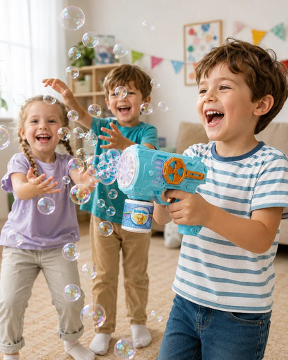 Electric Bubble Gun for Kids | Automatic Bubble Blower Toy