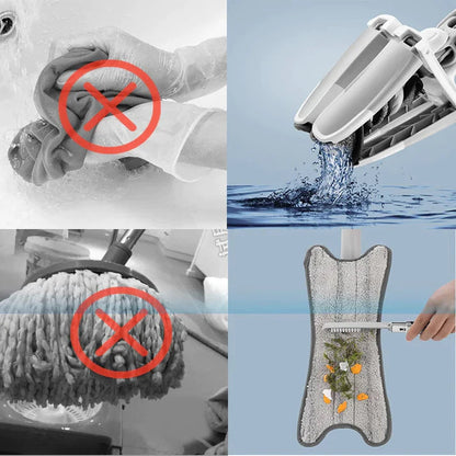 360° Self-Wringing Microfiber Floor Mop