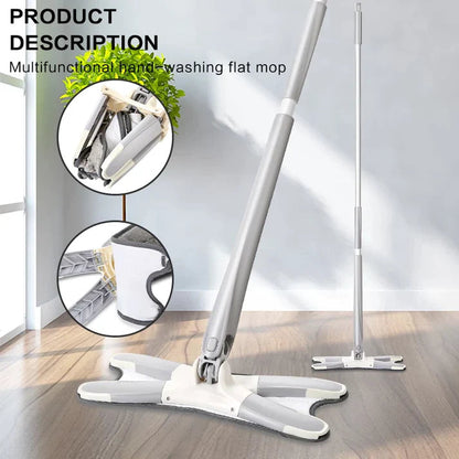 360° Self-Wringing Microfiber Floor Mop