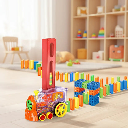 Domino Laying Train Toy Set | Fun Educational Gift for Kids