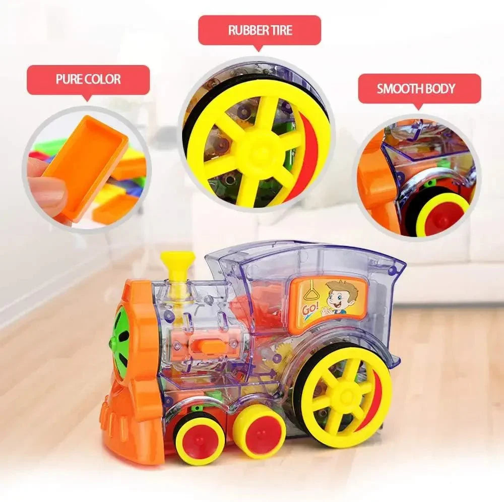 Domino Laying Train Toy Set | Fun Educational Gift for Kids