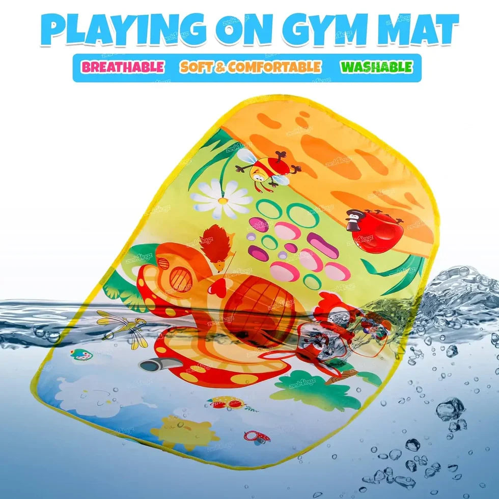 Baby Activity Play Gym with Hanging Toys, Infant Play Mat 0+ Months, Sensory & Motor