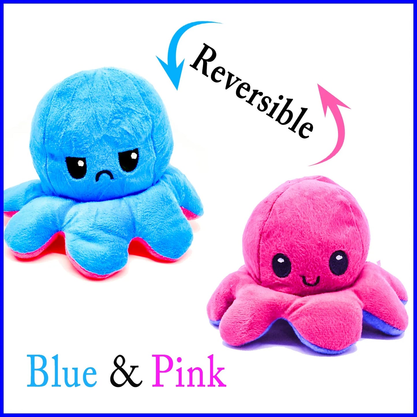 Reversible Octopus Plush Toy