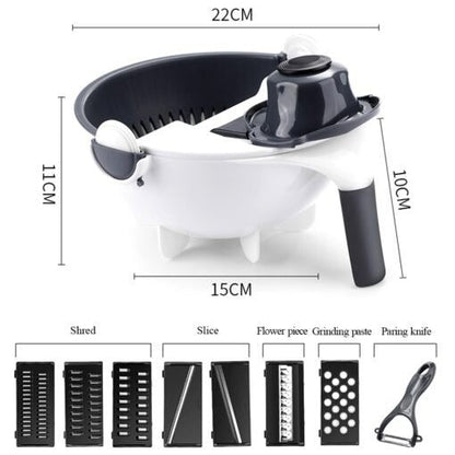 9-in-1 Multi-Functional Vegetable Cutter – Slicer, Dicer & Kitchen Tool
