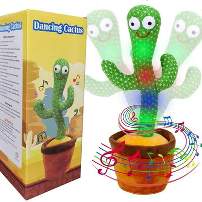 Dancing Cactus Toy for Kids | Talking, Singing & Repeating Toy with Lights & Music