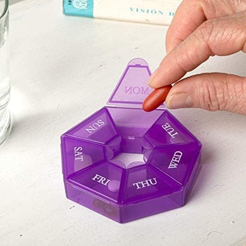 Round Weekly pills box organizer