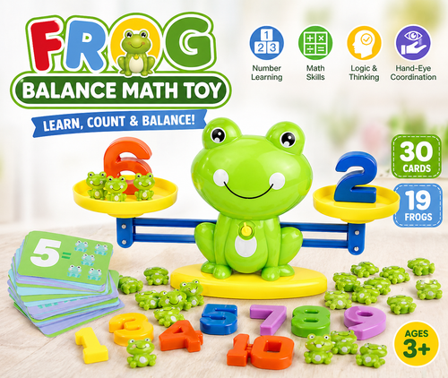 Montessori Frog Balance Game – Interactive Learning Toy for Children