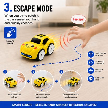Smart Sensor RC Car – Follow, Escape & Track Mode Toy Car