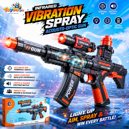 Infrared Vibration Acousto-Optic Toy Gun | Light & Sound Pretend Play Toy