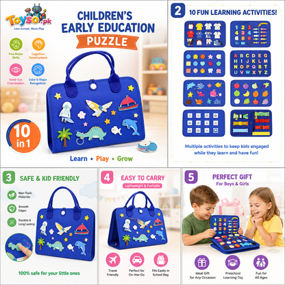 Children's Early Education Puzzle Set | Educational Learning Toy for Kids